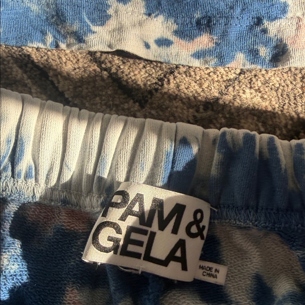 Pam & Gela Blue and Pink Tie-Dye Pajama Set - Picture 7 of 8